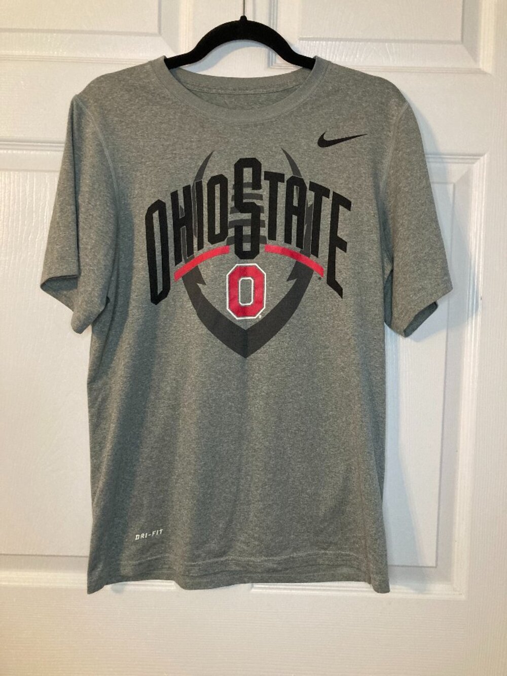 Nike Men's Gray Ohio State Buckeyes Dri-FIT Short-Sleeve T-Shirt - Size S